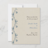 Lily of the Valley auf Ecru Linen Save the Date (Vorderseite)