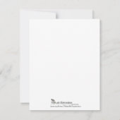 Lily of the Valley auf Ecru Linen Save the Date (Rückseite)