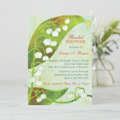 Lily of the Valley Backyard Brautparty Einladung (Stehend Vorderseite)
