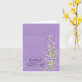 Lily of the Valley Beileid vielen Dank Karte (Gelbe Blume)