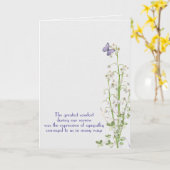 Lily of the Valley Beileid Vielen Dank Karte (Gelbe Blume)