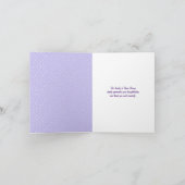 Lily of the Valley Beileid vielen Dank Karte (Innenseite)