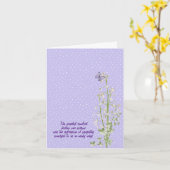 Lily of the Valley Beileid vielen Dank Karte (Gelbe Blume)