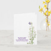 Lily of the Valley Beileid vielen Dank Karte (Gelbe Blume)