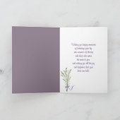 Lily of the Valley Birthday Bouquet Karte (Innenseite)