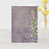 Lily of the Valley Birthday Bouquet Karte (Gelbe Blume)