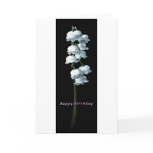 LILY OF THE VALLEY BIRTHDAY CARD