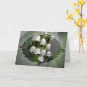 Lily of the Valley Birthday Card Karte (Gelbe Blume)