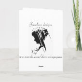 Lily of the Valley Birthday Card Karte (Rückseite)