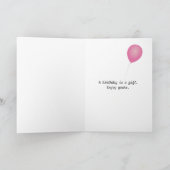 Lily of the Valley Birthday Karte (Innenseite)