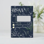 Lily of the Valley - Blue Collation UAWG RSVP Karte (Stehend Vorderseite)