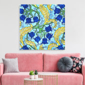 Lily of the Valley Blume Art Nouveau Leinwanddruck (Insitu (Wohnzimmer))