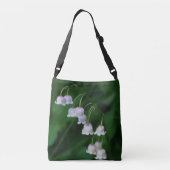 Lily-of-the-Valley Blume Crossbody Bag Tragetaschen Mit Langen Trägern (Rückseite)