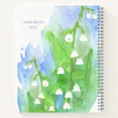 Lily of the Valley Blume Dankesblatt Notizblock (Rückseite)