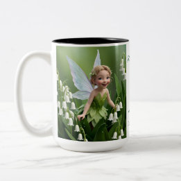 Lily of the Valley Blume Fairy Zweifarbige Tasse
