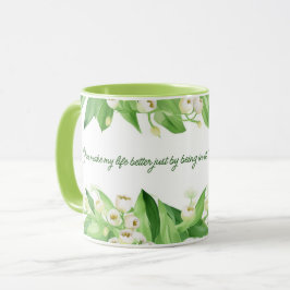 Lily of the Valley Blume | Geschenk für Mama | Tasse