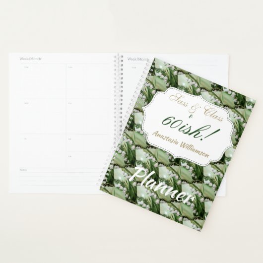 LILY OF THE VALLEY BLUME MIT MONOGRAMM PLANER (Anzeige)