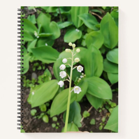 Lily of the Valley Blume Notizblock (Vorderseite)