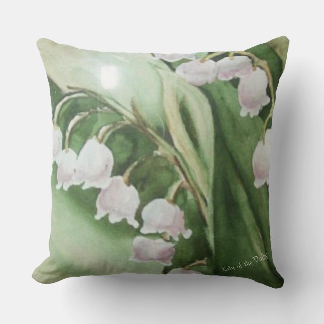 LILY OF THE VALLEY BLUME PATIO KISSEN (Vorderseite)