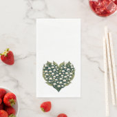 Lily of the Valley Blume Wreath Herbst Liebe Serviette (Beispiel)