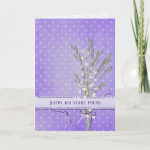 Lily of the Valley Bouquet 103. Geburtstag Karte