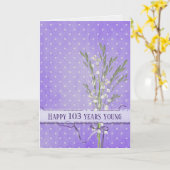 Lily of the Valley Bouquet 103. Geburtstag Karte (Gelbe Blume)