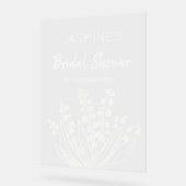 Lily of the Valley Bouquet Brautparty Acrylschild (Winkel)