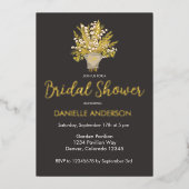 Lily of the Valley Bouquet Brautparty Folieneinladung (Vorderseite)