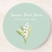 Lily of the Valley Bouquet Brautparty Getränkeuntersetzer (Vorne)