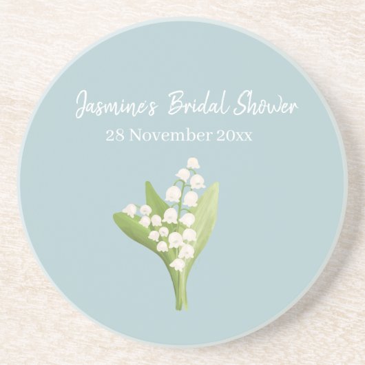 Lily of the Valley Bouquet Brautparty Getränkeuntersetzer (Vorne)