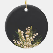 Lily of the Valley Bouquet Brautparty Keramik Ornament (Hinten)
