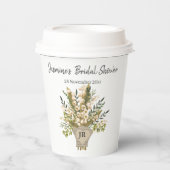 Lily of the Valley Bouquet Brautparty Pappbecher (Vorderseite)