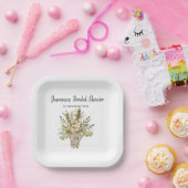 Lily of the Valley Bouquet Brautparty Pappteller (Party)