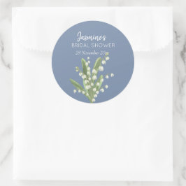 Lily of the Valley Bouquet Brautparty Runder Aufkleber