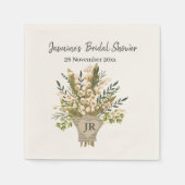 Lily of the Valley Bouquet Brautparty Serviette (Vorderseite)