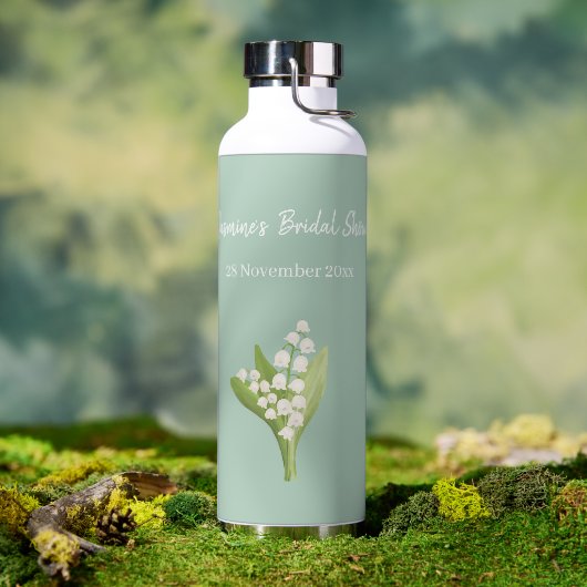 Lily of the Valley Bouquet Brautparty Trinkflasche (Außenbereich)