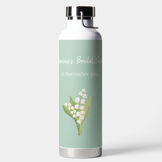 Lily of the Valley Bouquet Brautparty Trinkflasche (links)