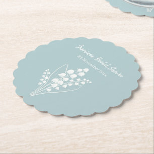 Lily of the Valley Bouquet Brautparty Untersetzer