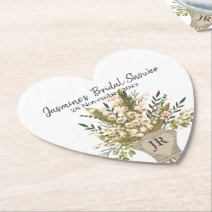 Lily of the Valley Bouquet Brautparty Untersetzer