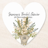 Lily of the Valley Bouquet Brautparty Untersetzer (Vorderseite)