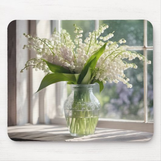 Lily of the Valley Bouquet by Window Mousepad (Vorne)
