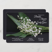 Lily of the Valley Bridal Dusche Einladung (Vorne/Hinten)