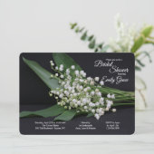 Lily of the Valley Bridal Dusche Einladung (Stehend Vorderseite)