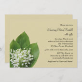 Lily of the Valley Bridal Dusche Einladung (Vorne/Hinten)