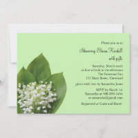 Lily of the Valley Bridal Duwer Einladung