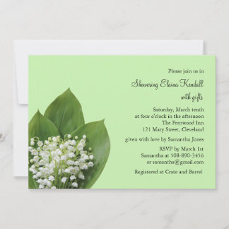 Lily of the Valley Bridal Duwer Einladung