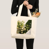 Lily of the Valley Bride's Bag Jumbo Stoffbeutel (Vorderseite (Produkt))