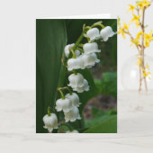 Lily-of-the-Valley Card Karte (Gelbe Blume)