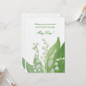 Lily of the Valley Card Karte (Vorderseite/Rückseite Beispiel)