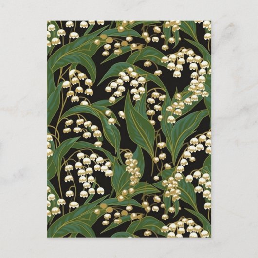 Lily-of-the-Valley Chiyogami Postkarte (Vorderseite)